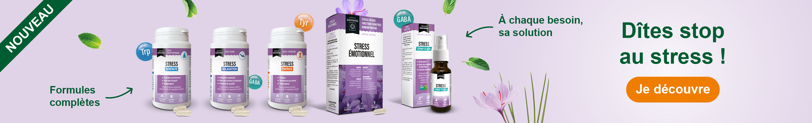 Bannière gamme stress
