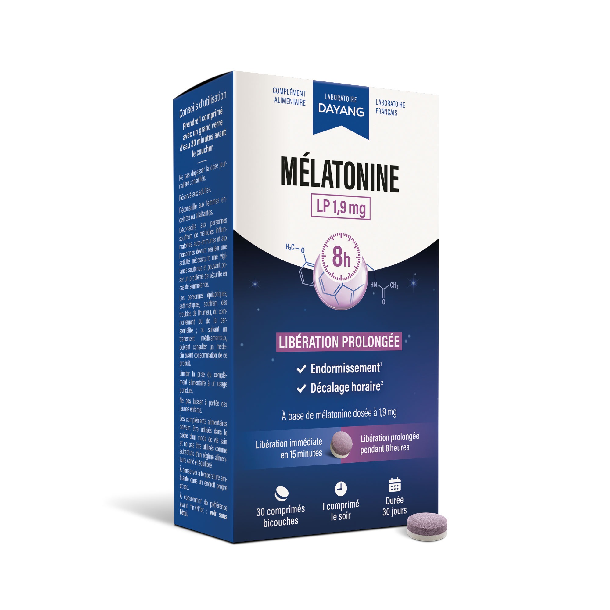 Mélatonine LP 1,9 mg