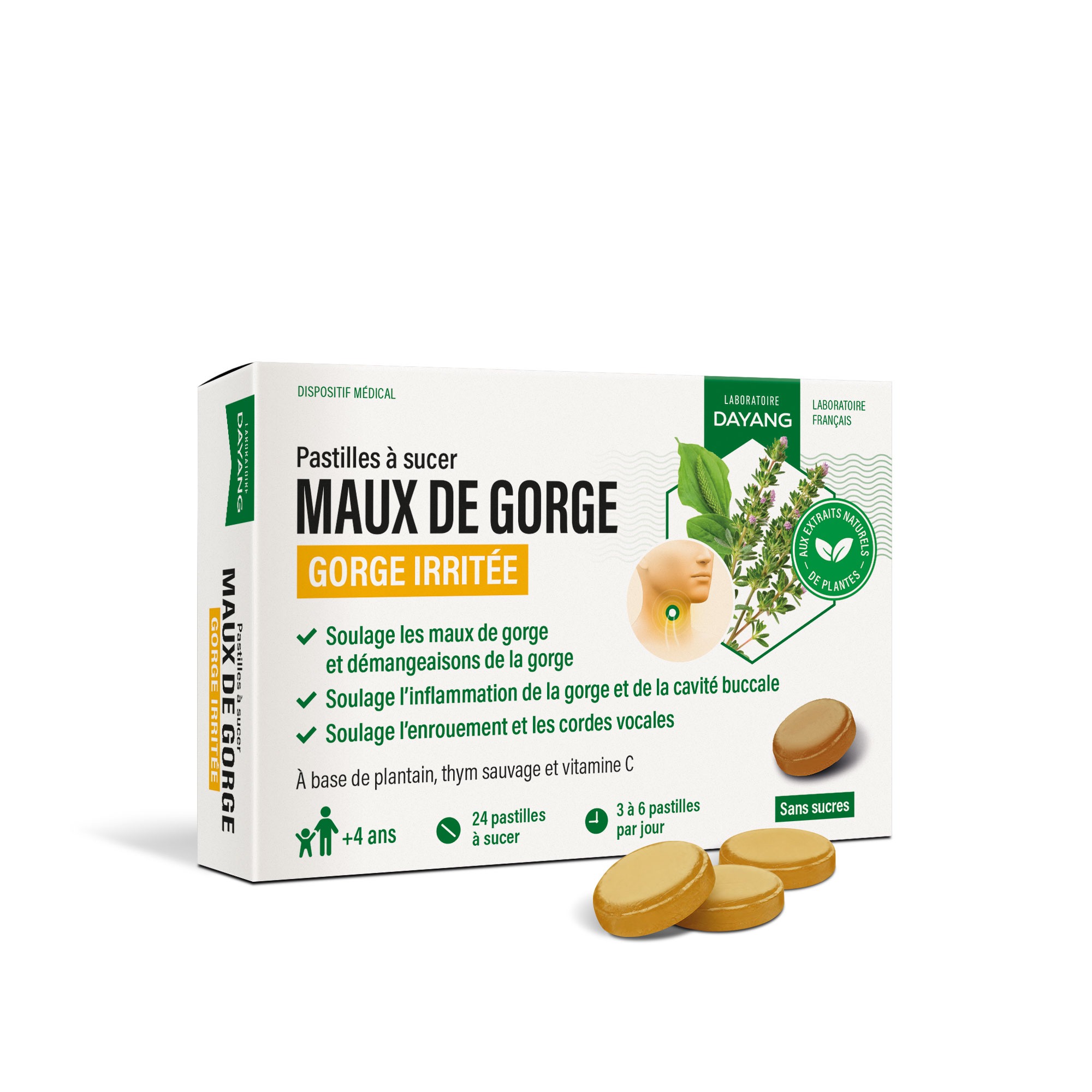 Pastilles maux de gorge