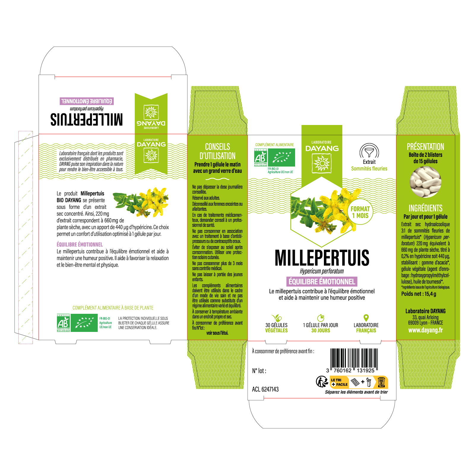 Millepertuis BIO - 1 mois